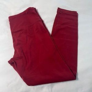 Zyia Maroon Unity leggings, size 4